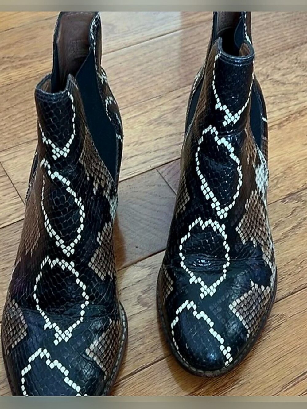 Madewell The Regan Boot in Snake Embossed Leather